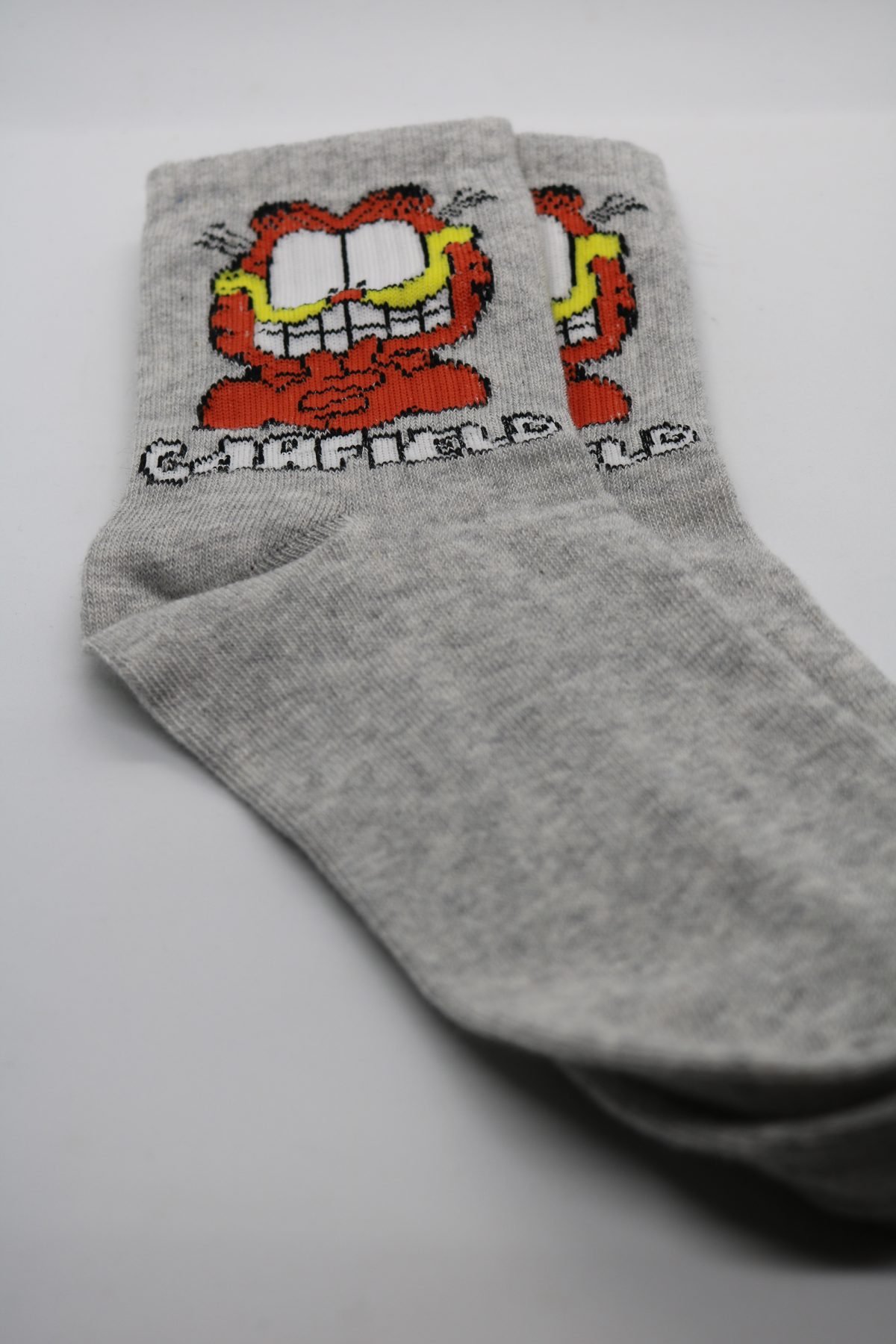 Funky Cartoon Socks | Garfield - Grey