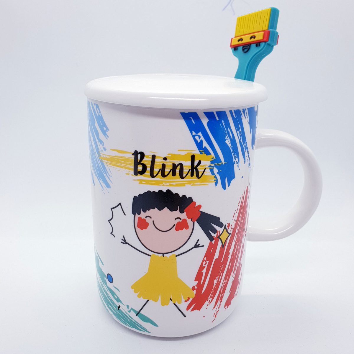 Mug with Child Drawing - Multicolor