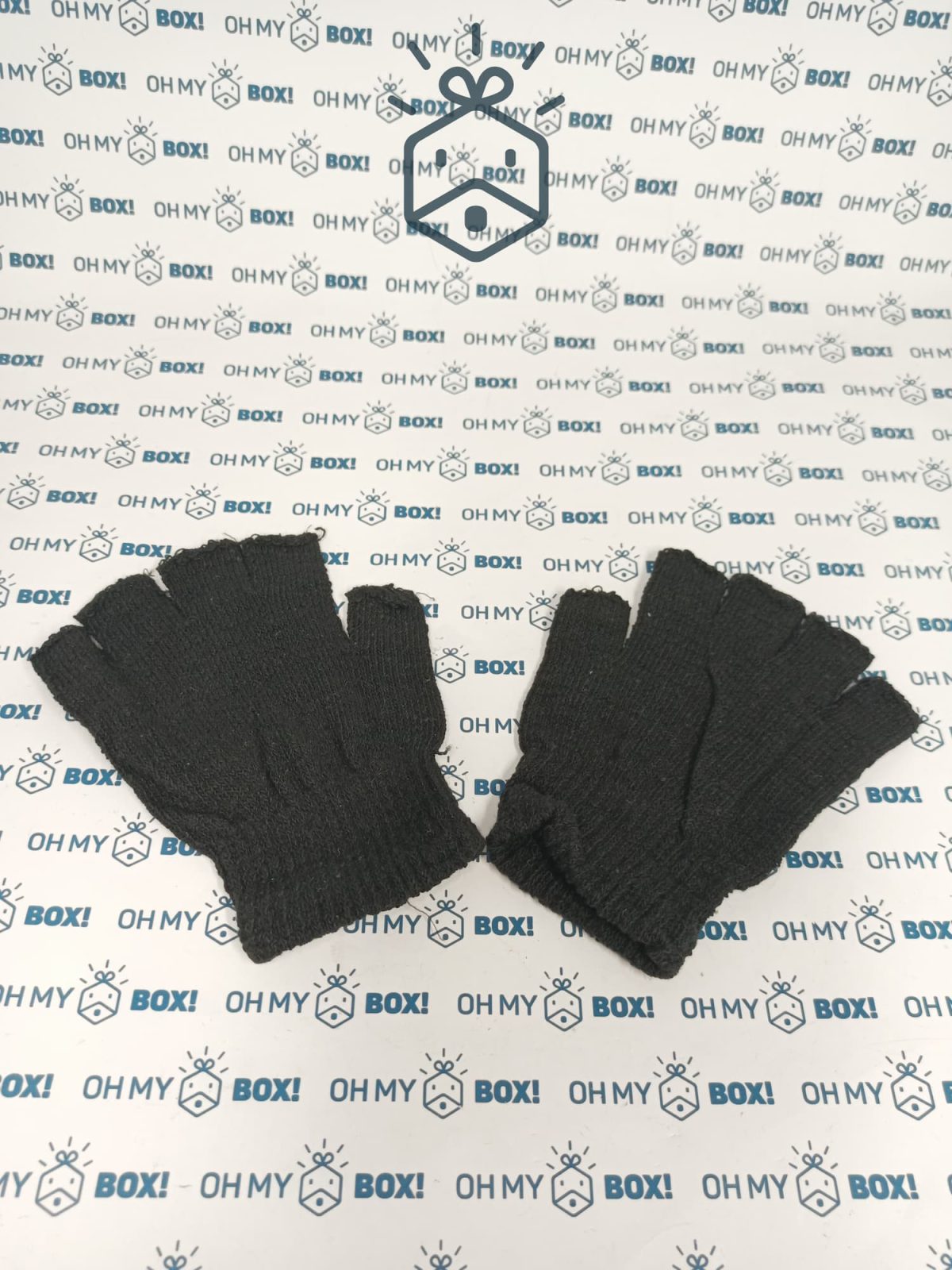 Fingerless Wool Gloves - Black