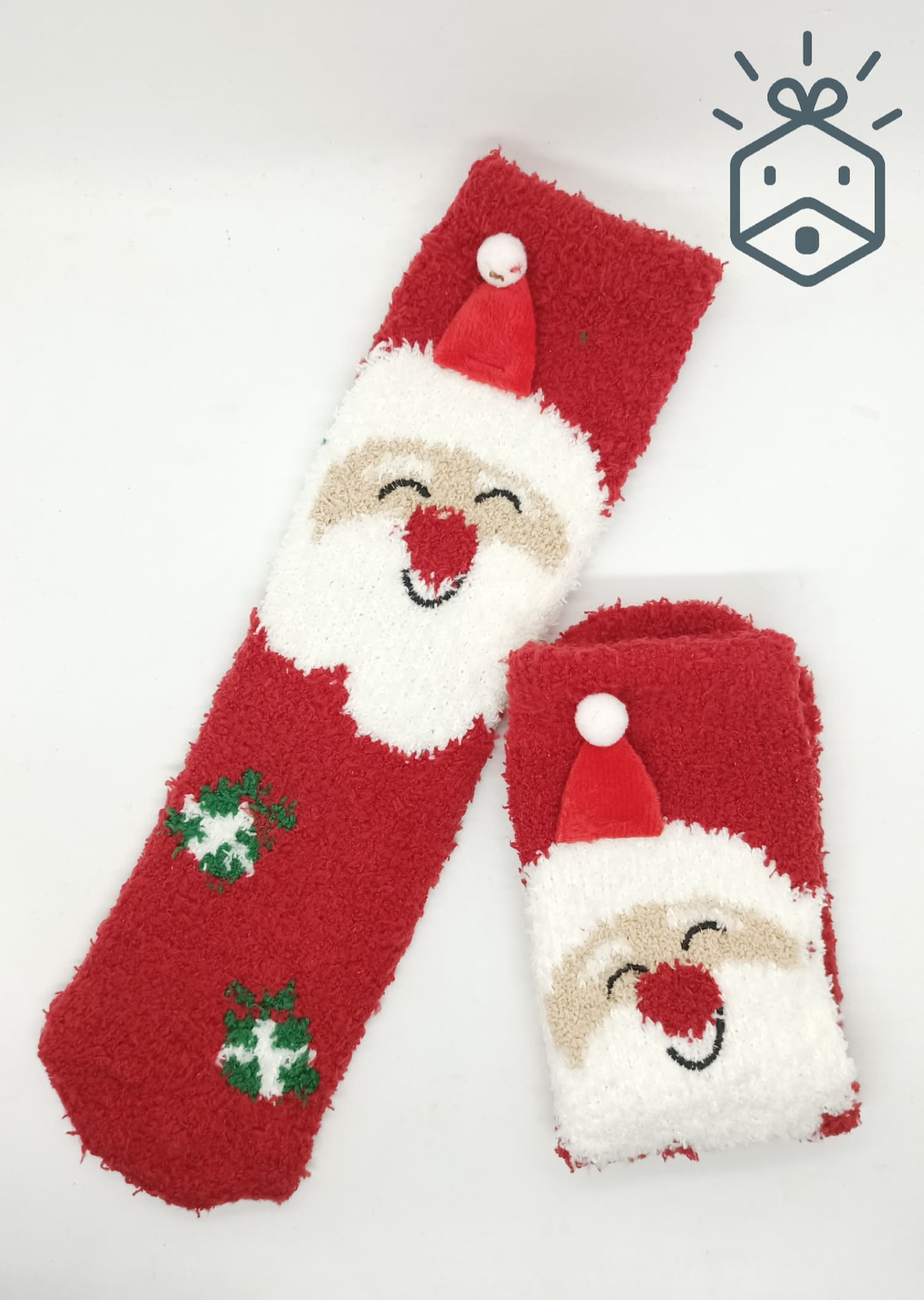 Fluffy Christmas Socks