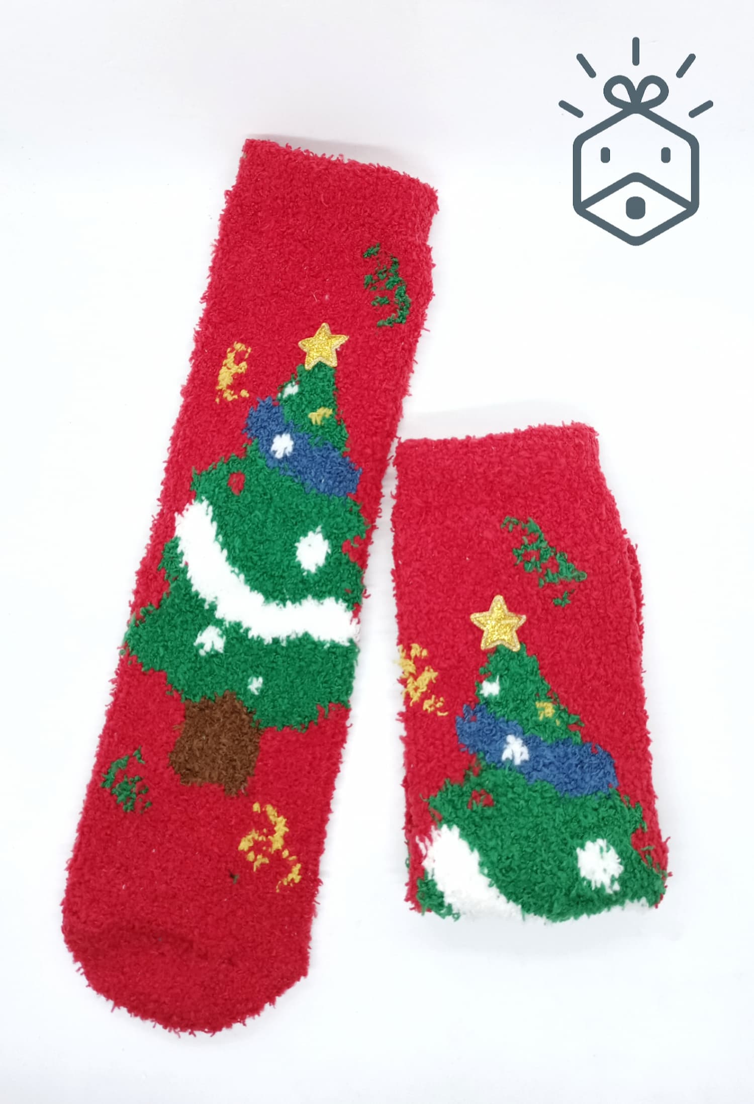 Fluffy Christmas Socks