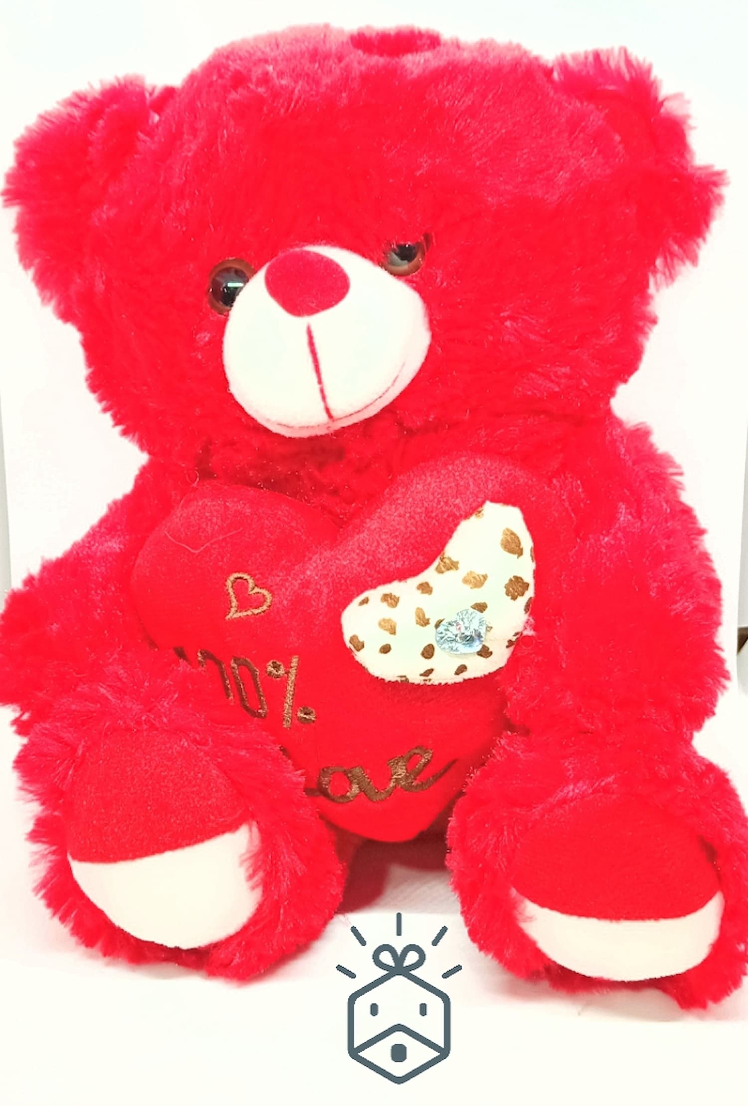 Red Bear With Red Heart