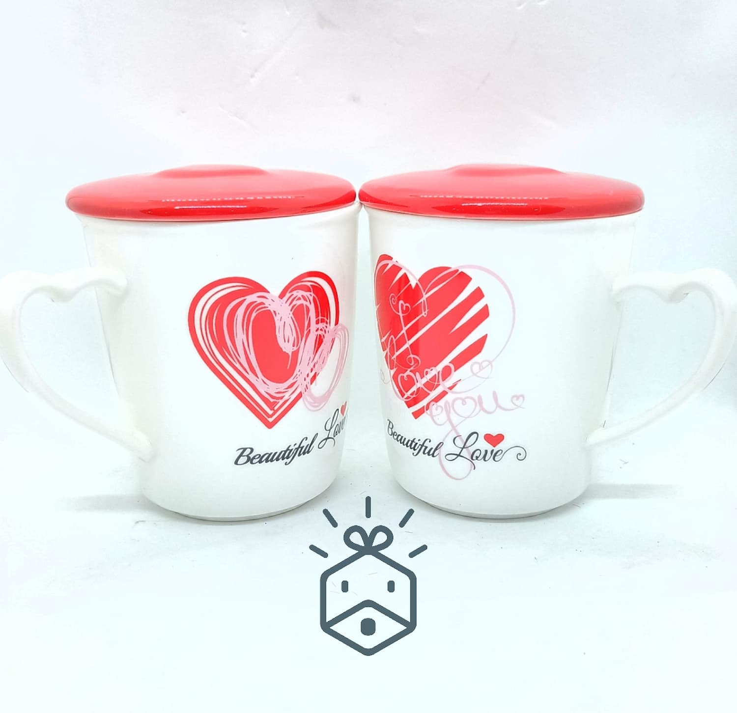 Couple Mugs - Hearts