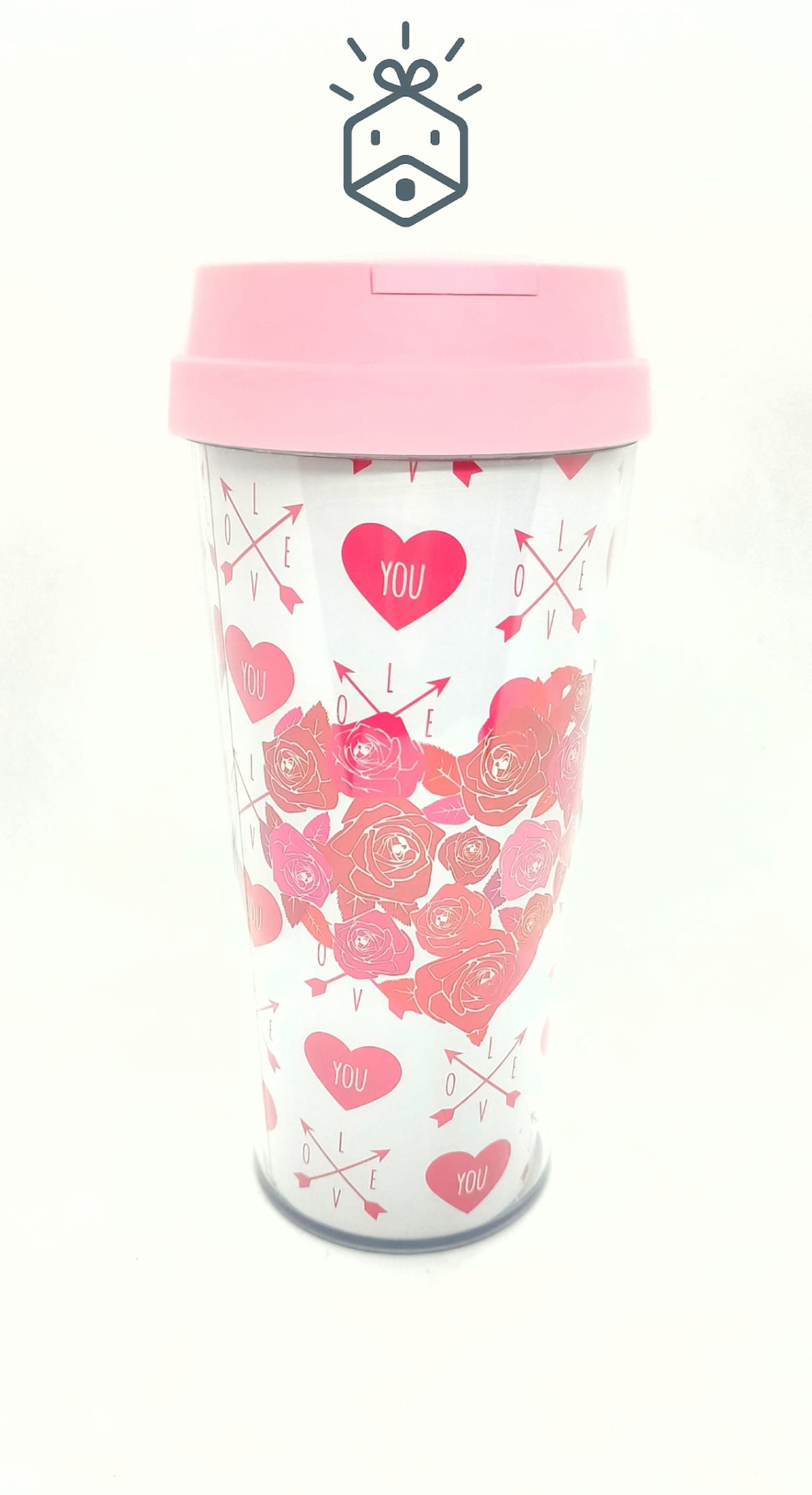 White Mug With Flowery Heart