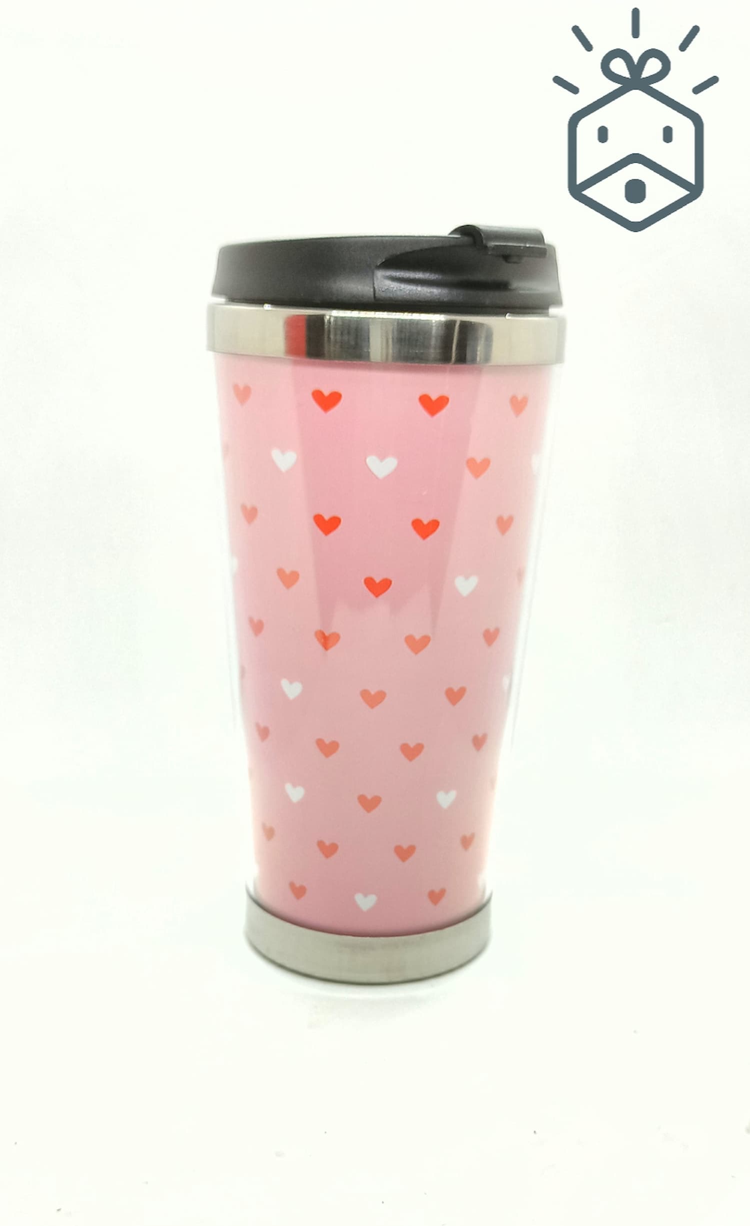 Pink Mug - Small Hearts