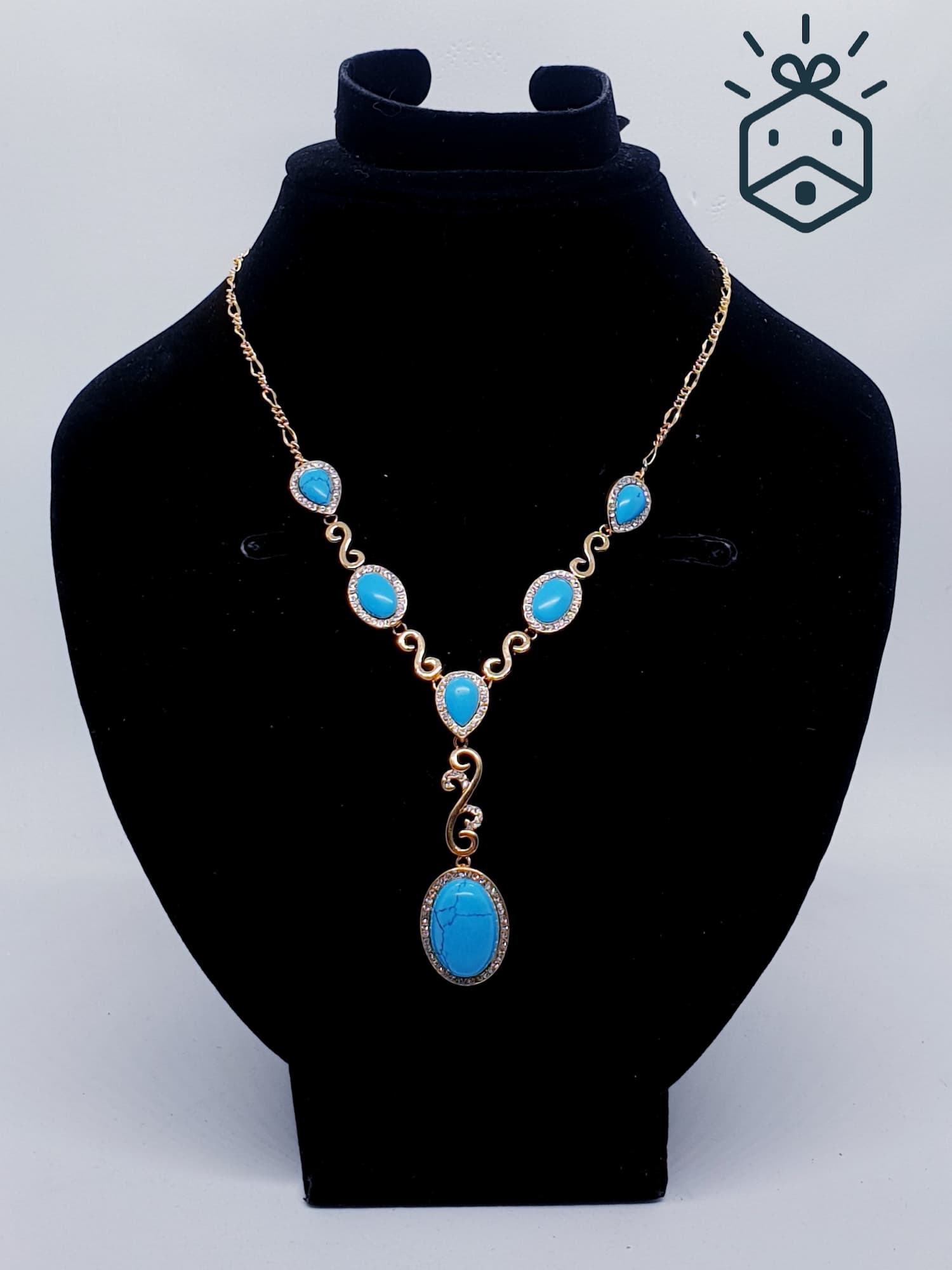 Necklace - Blue Stones