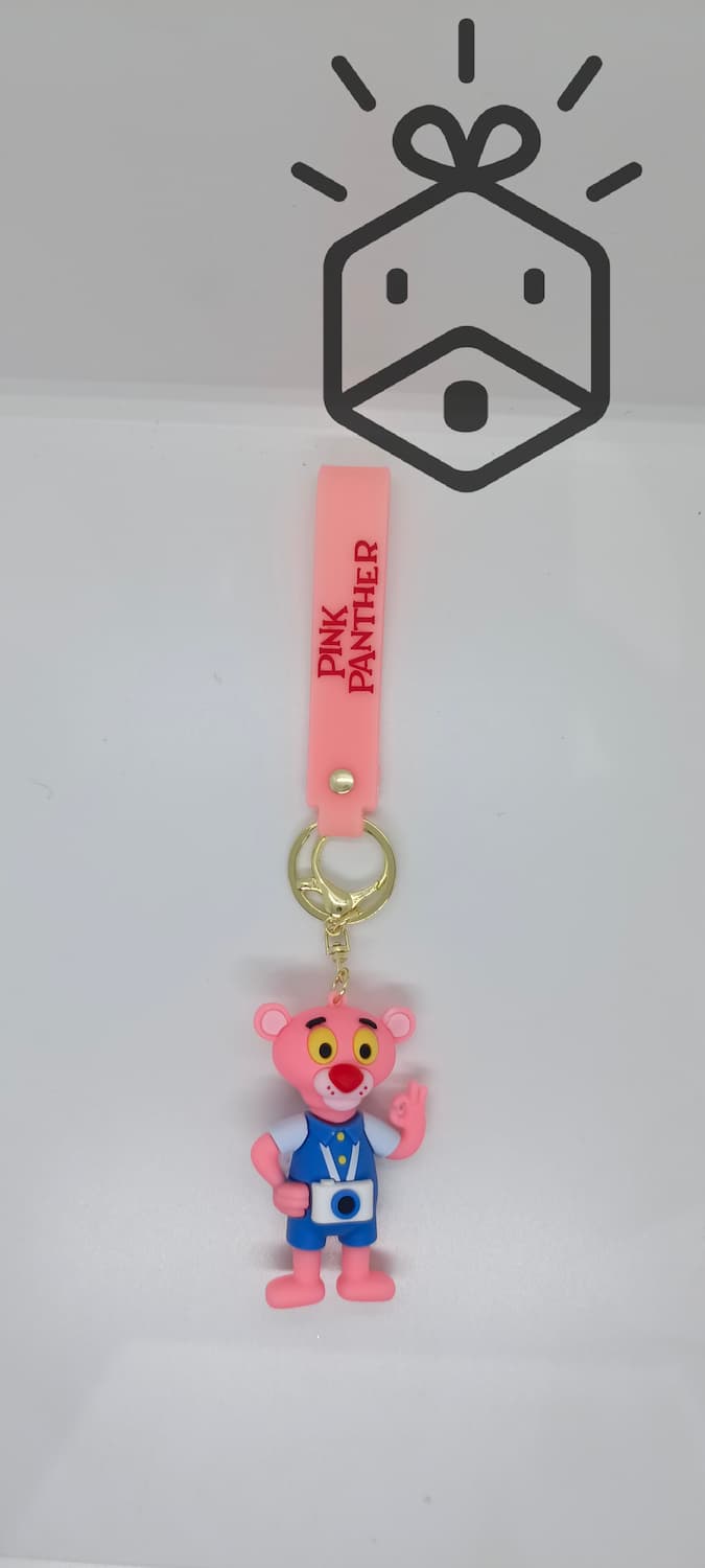 Action Figure Keychain - Pink Panther