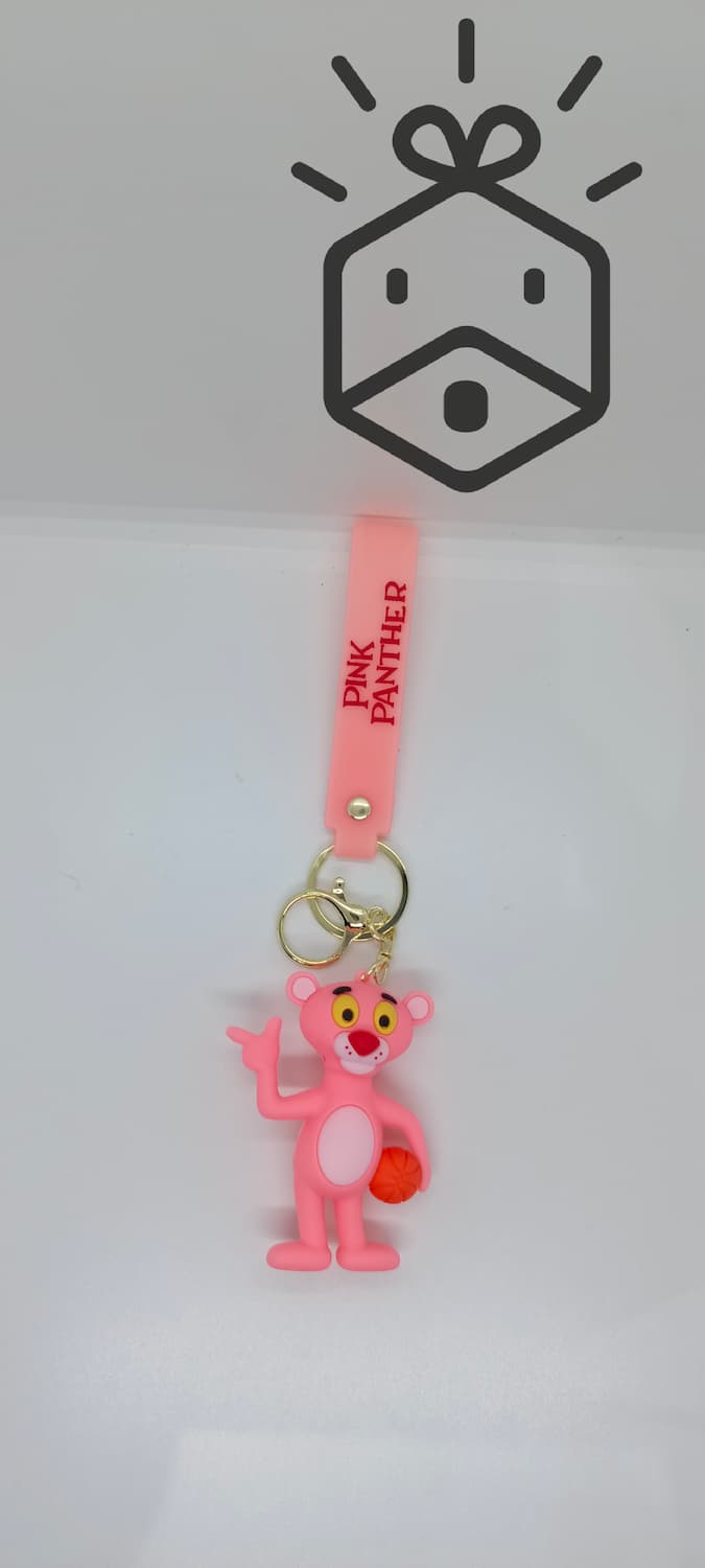 Action Figure Keychain - Pink Panther