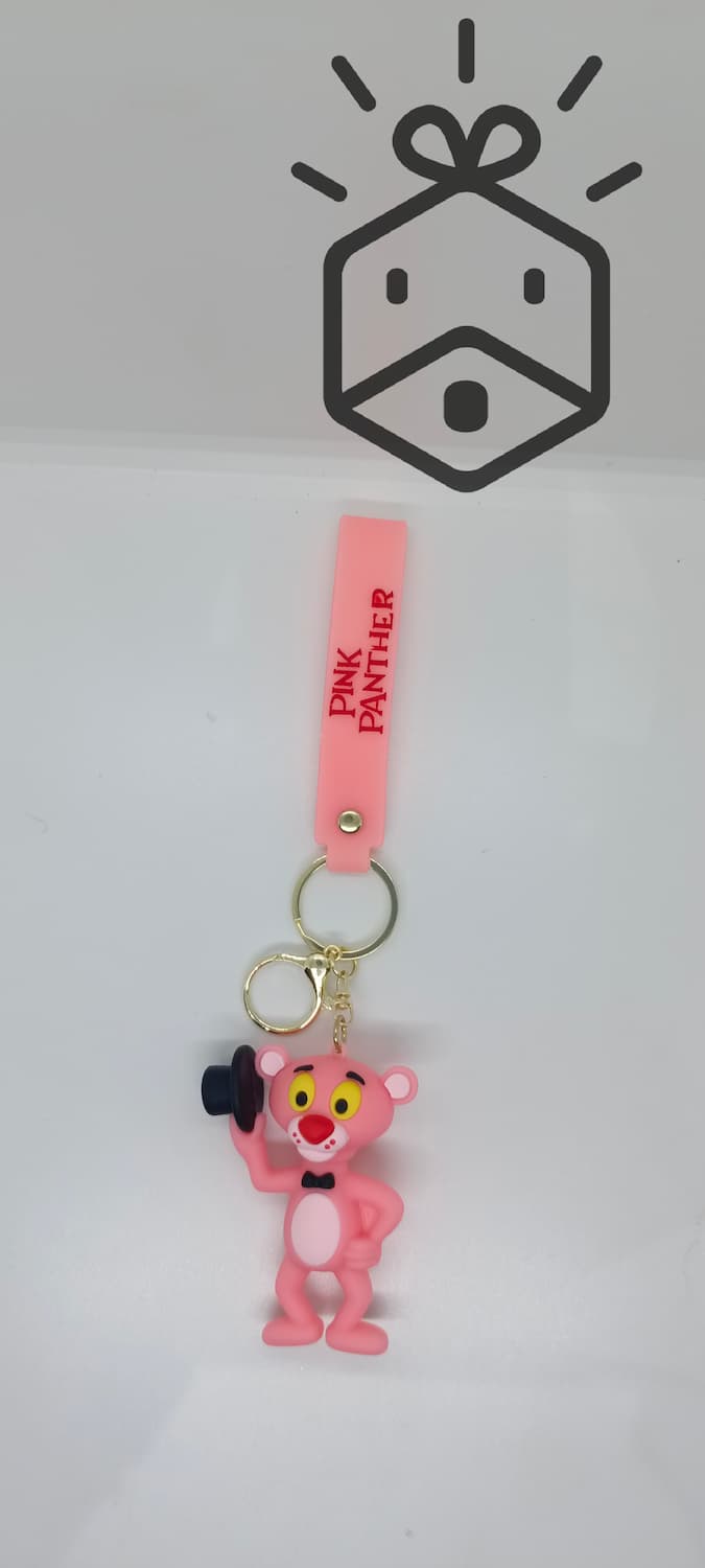 Action Figure Keychain - Pink Panther