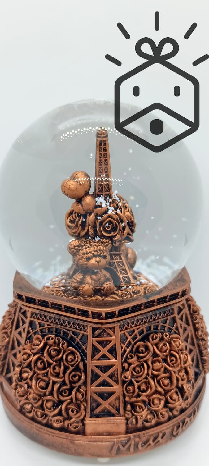 Snow Globe  - Bronze Eifel Tower