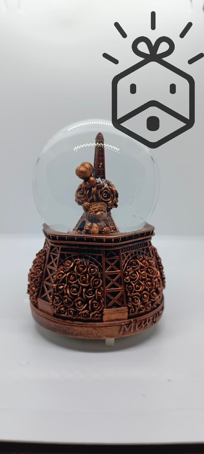 Snow Globe  - Bronze Eifel Tower