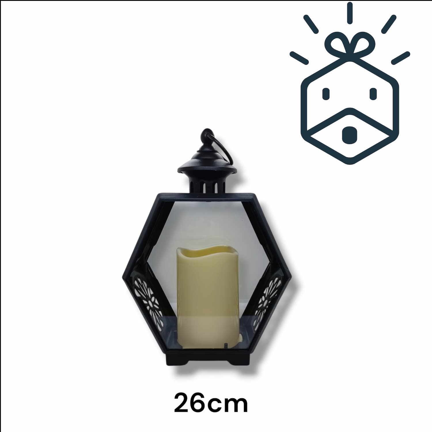 Hexagon Ramadan Lamp - 26cm