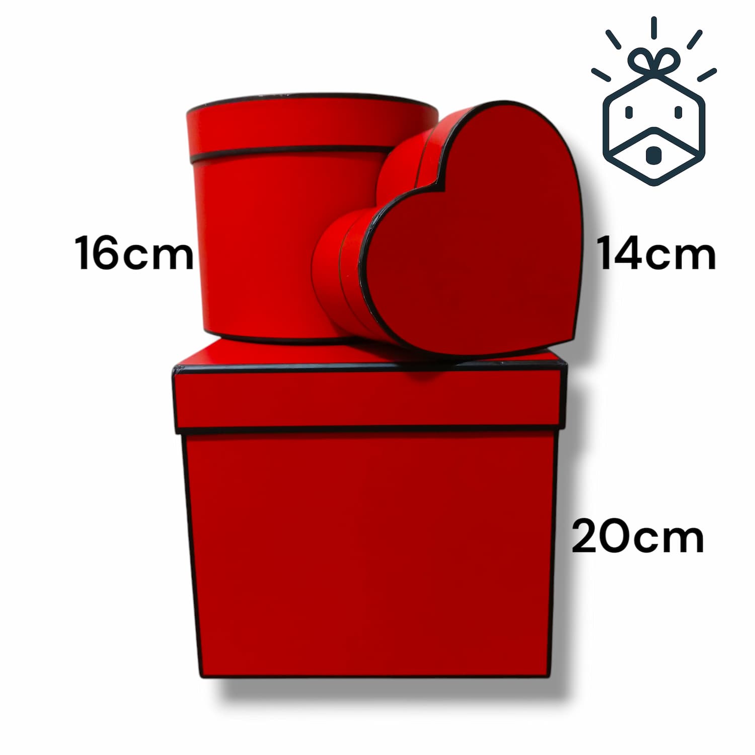 Valentine's Gift Box - Square - Round - Heart