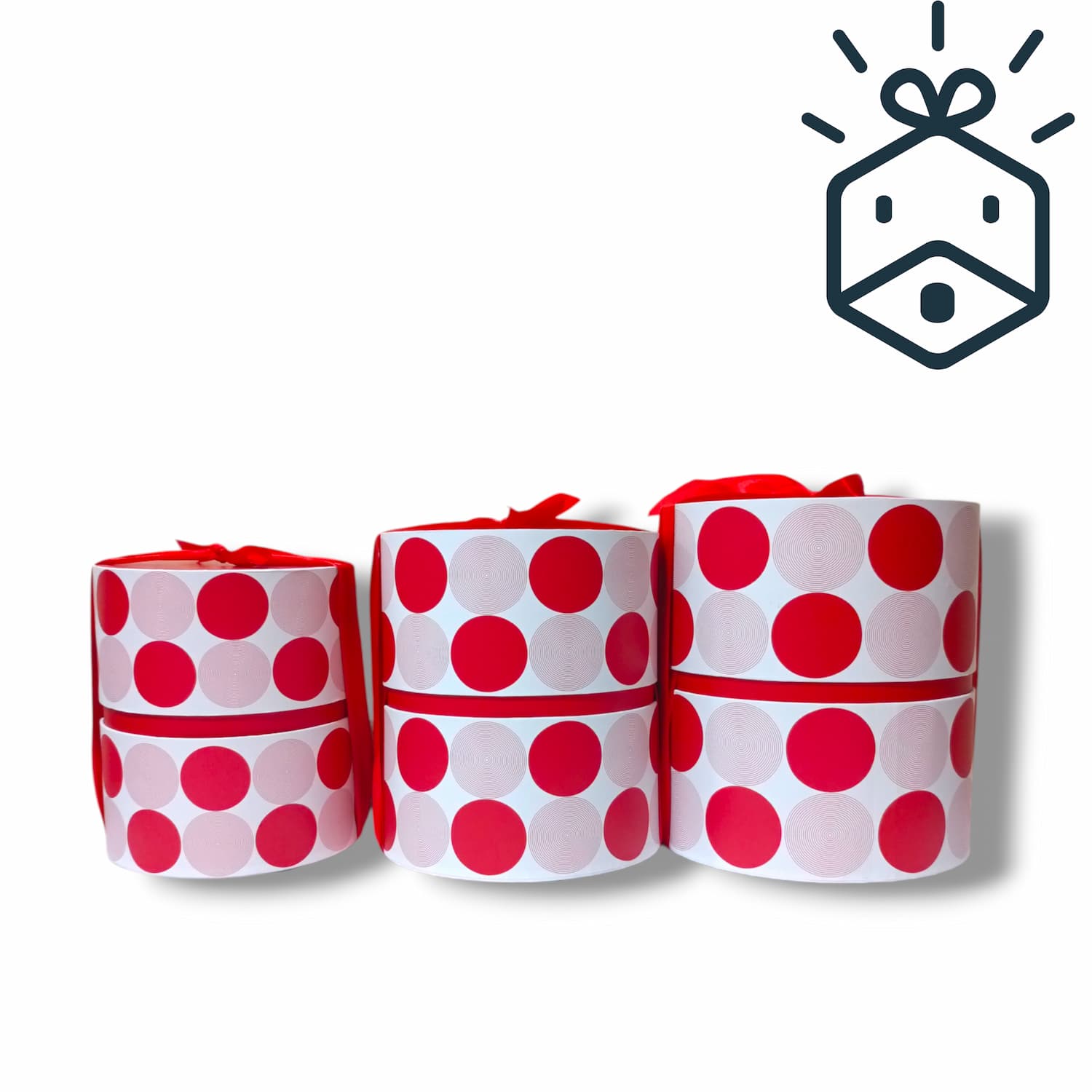 Polka Dot Gift Box With Ribbons