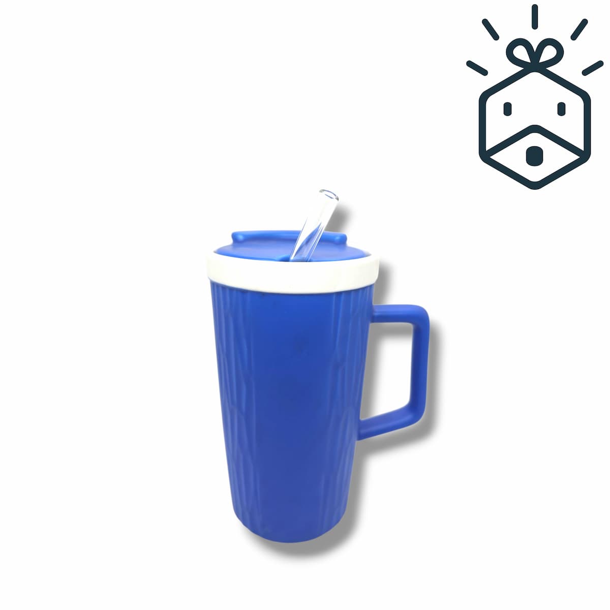 Porcelain Mug With A Straw