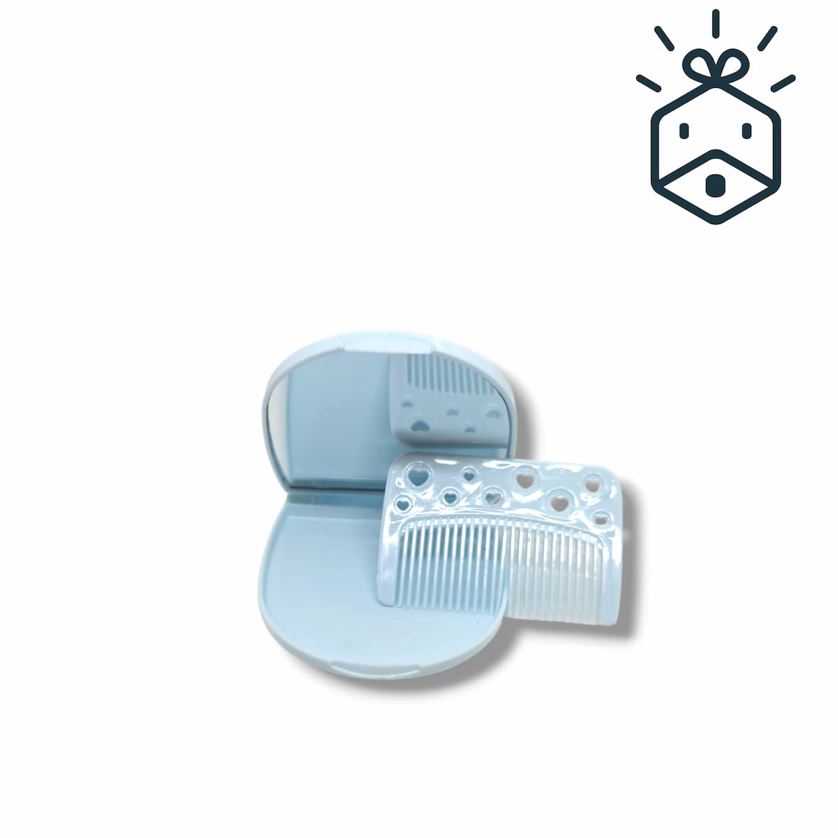Smurfs Pocket Mirror with Comb - Blue