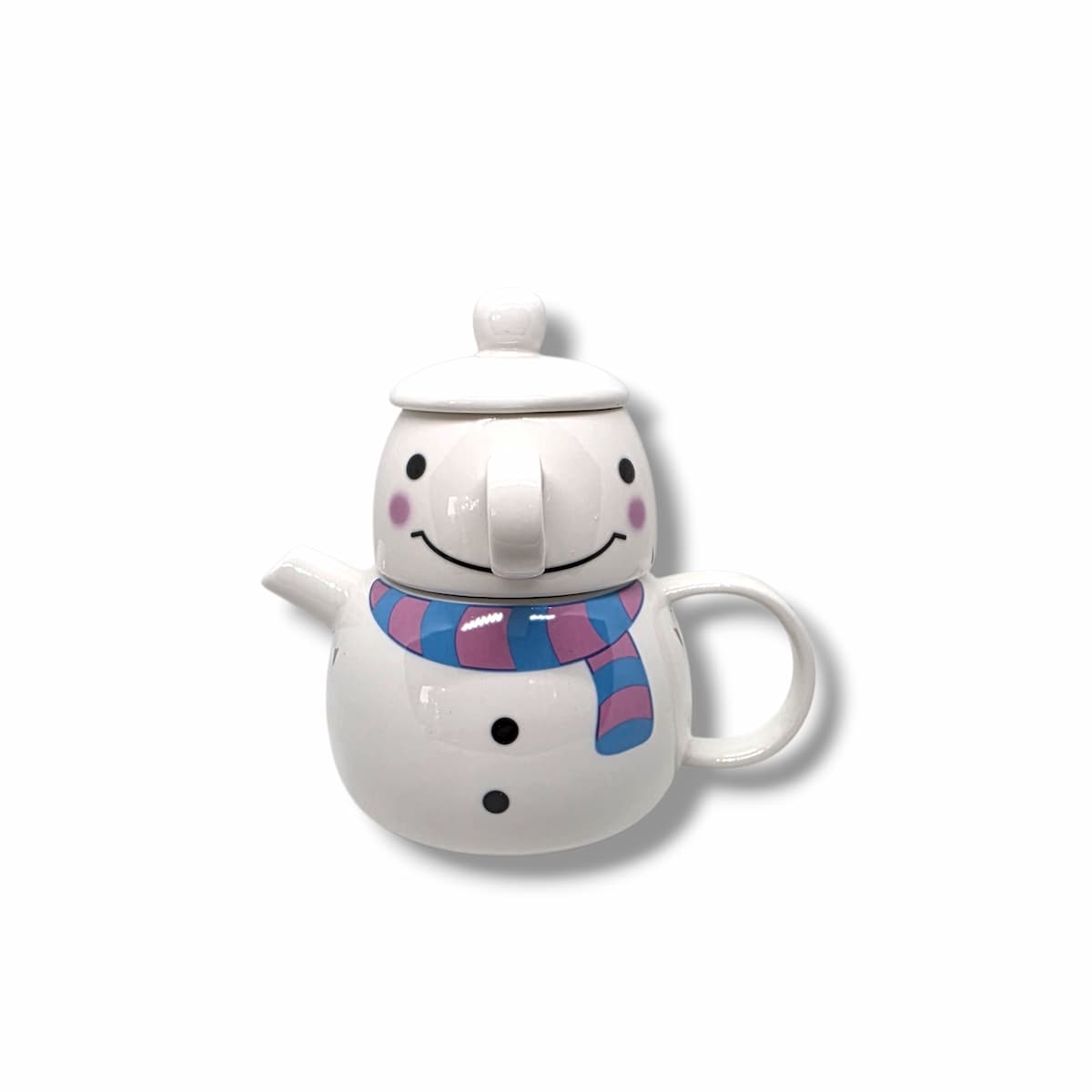 Christmas Tea Pot With Cup