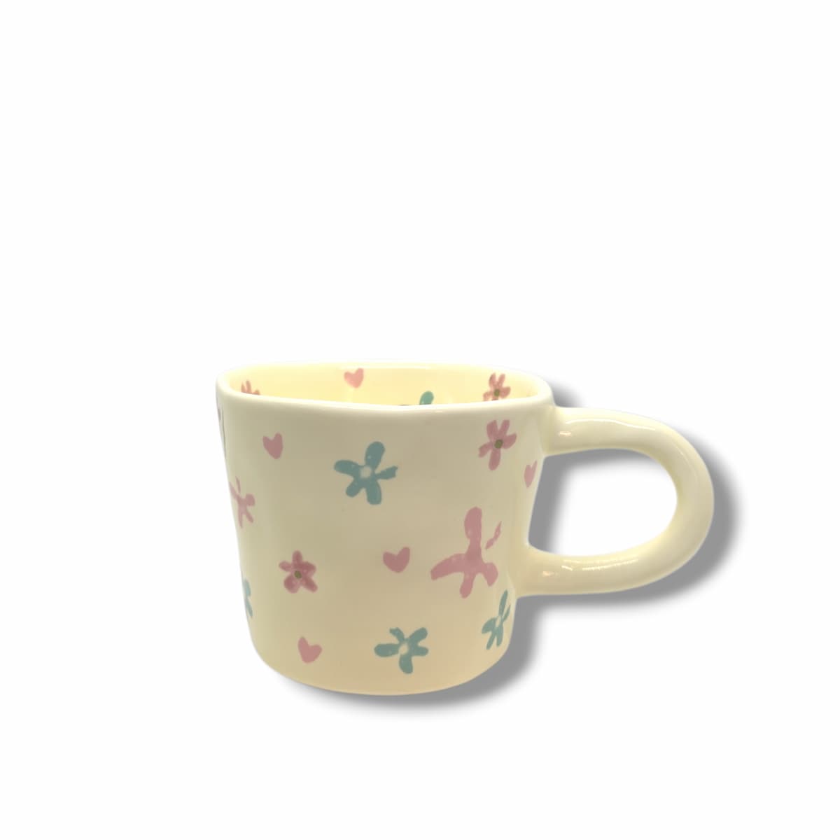 Mug With Pink And Blue Flowers