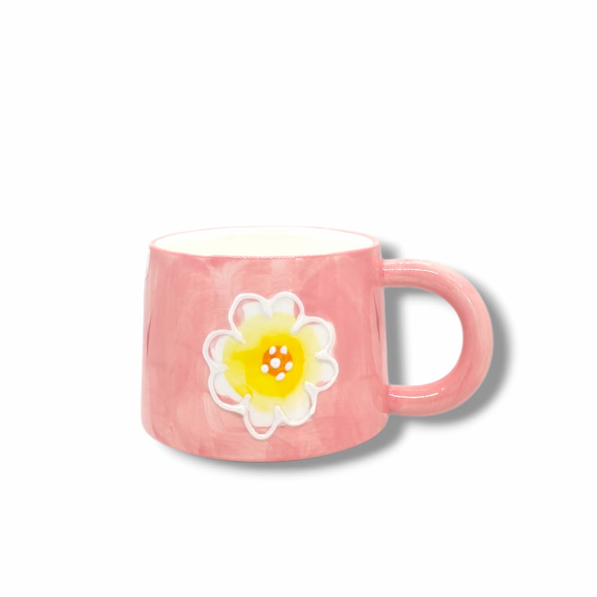 Pink Mug With Flower