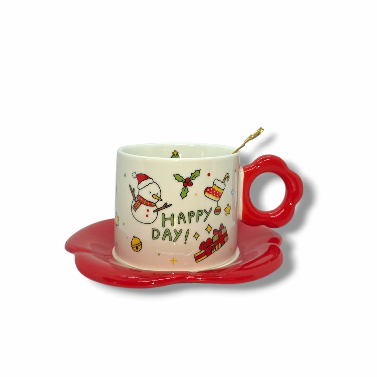 Christmas Mug With Saucer