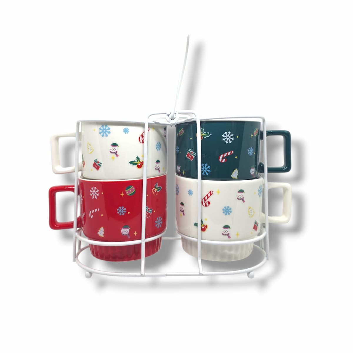 Mug Set * 4 On A Stand