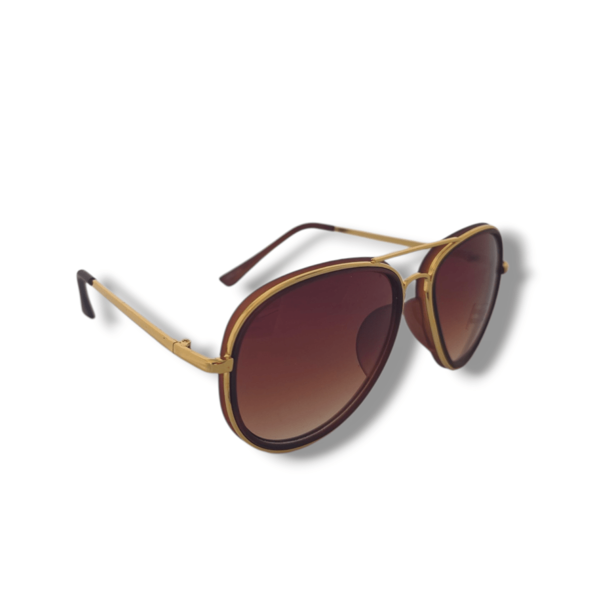Sunglasses - Brown And Gold