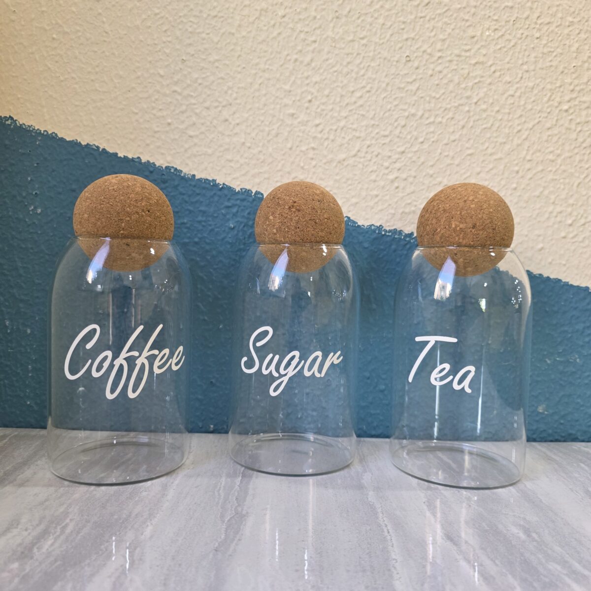 Tea,Coffee and Sugar Jars Set With Ball Lids